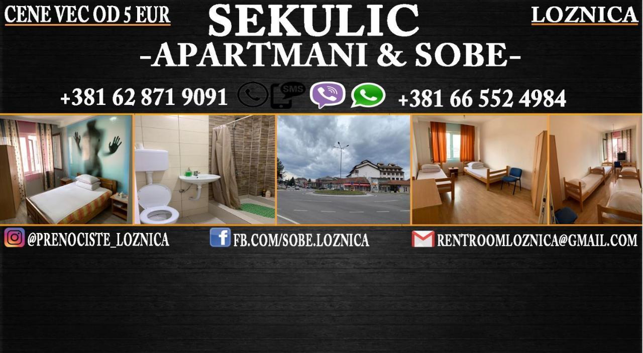 Apartmani Sekulic Loznica Kültér fotó